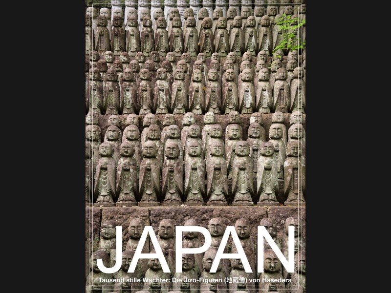 Japan - PosterArt - Die Jizō-Figuren von Hasedera (地蔵像)